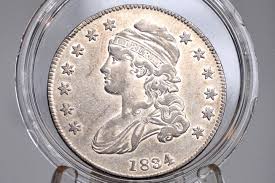 1834 Capped Bust Half Dollar - AU - Large Date Variety ...