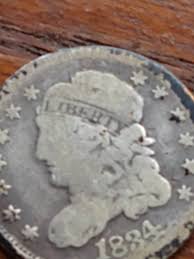 1834 Half Dime, Full Liberty, Hard to Fine US Silver Coin ...