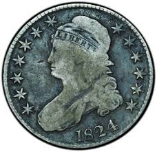 1824 Capped Bust Half Dollar Fine Condition | eBay
