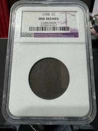 1798 Draped Bust Large Cent - NGC Graded - Fine Details ...