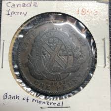 1842 Canadian Bank of MOntreal One Penny Bank | Mercari