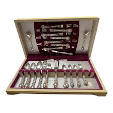 1847 Rogers Bros. Heritage Silverplate Flatware Set- 57 ...