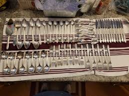 Oneida Nobility Plate ROYAL ROSE Silverware 77 Piece Set | eBay