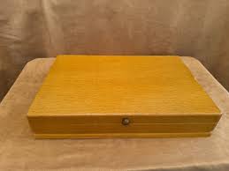 Vintage Rogers Bros Wood Silverware Flatware Storage Box ...