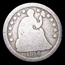 1856 Seated Liberty Half Dime Silver ---- Nice Coin ...