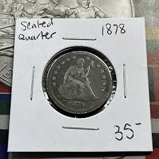 1878 Seated Liberty Quarter Silver Type Coin Collection | eBay