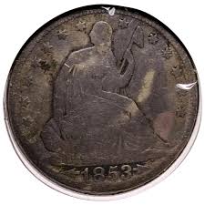 Similar Items to 1853 Arrows Seated Liberty Half Dollar
