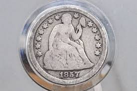 1857 Seated Liberty Dime - G (Good), Nice Original Coin ...