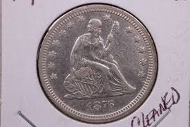 1876-CC Seated Liberty Quarter, Mint State., Uncirculated ...