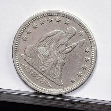 1873 Liberty Seated Quarter - w/ Arrows - AU Details ...