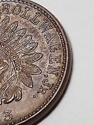 Civil War 1963 Token Coin Fredrick Rollwagen Centre Market Indian Head AU JRT 18 | eBay