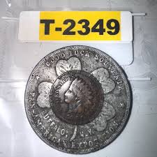 1901 PAN-AMERICAN EXPOSITION-WORLD'S Fair Buffalo Good Luck Encased Indian Cent $21.00 - PicClick