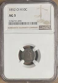 1852-O NGC AG3 Liberty Seated Half Dime H10c - New Orleans ...