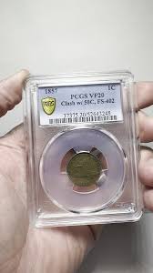 1857 Flying Eagle Cent - PCGS VF20 - Clash w/Seated Half FS ...