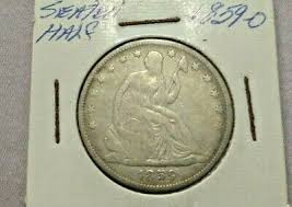 1859 O SEATED LIBERTY HALF DOLLAR Nice Condition | eBay