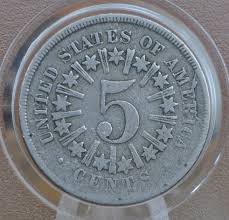 1866 Shield Nickel With Rays - Choose by Grade / Condition ...