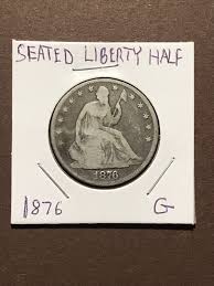 Seated Liberty Half Dollar 1876 - Etsy