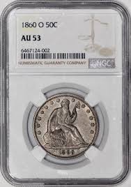 1860-O Seated Liberty Half Dollar 50c NGC AU53 - Original ...
