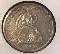 1842 medium date seated liberty half dollar | eBay