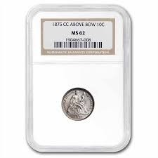 1875-CC Liberty Seated Dime MS-62 NGC (Above Bow) - Walmart.com