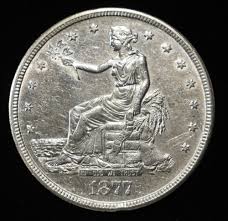 Sold at Auction: 1877-S TRADE DOLLAR CH AU