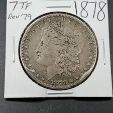 1878 P Morgan Silver Eagle Dollar Coin Average Fine ...