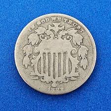 1882 P Shield Nickel Variety 2 Scarce Rare Better Key ...