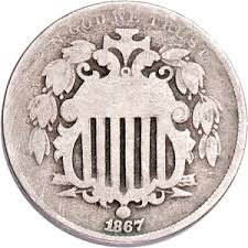 1867 Shield Nickel, No Rays | Littleton Coin Company