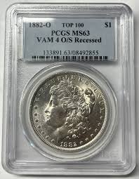 1882 O $1 Morgan Silver Dollar VAM 4 O/S Recessed PCGS MS63 ...