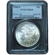 Buy 1900-S Morgan Dollar MS65 PCGS Online | Arnold Jewelers