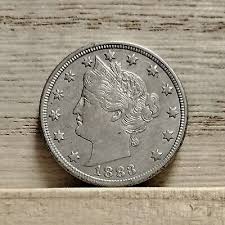 1883 Liberty "V" Nickel "No Cents" US Coin Error Die Breaks ...