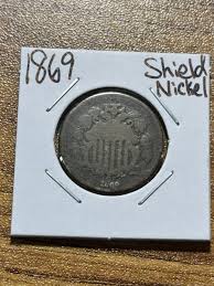 1869 Shield Nickel Nice Better Date U.S. 5c Type Coin (Raw8872) (TX) | eBay