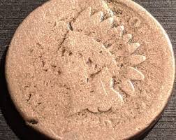 Vintage 1859 Civil War Solid Grade Indian Head Cent ...
