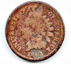 1863 INDIAN HEAD CENT in ABOUT GOOD condition ~ PLEASE SEE ...