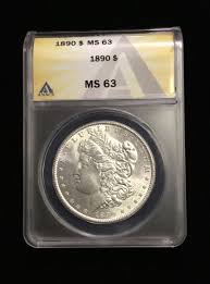 1890 Morgan Dollar - ANACS MS63 | eBay