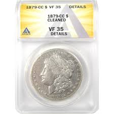 1879 CC Morgan Dollar VF 35 Details ANACS Silver $1 Coin SKU ...