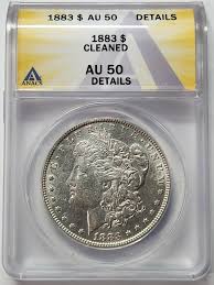 1883 P Morgan Silver Dollar AU50 CLEANED ANACS* - Etsy