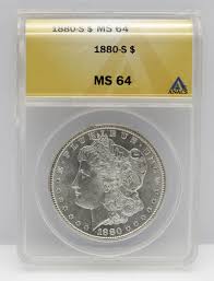 1880-S $1 Morgan Silver Dollar ANACS MS64 – Bellevue Rare Coins