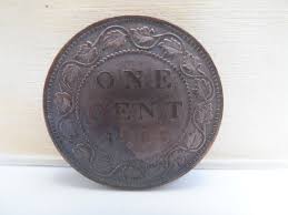 Antique Canada 1 Cent Coin, Dated 1898 Copper/bronze ...