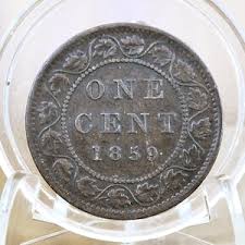 1896 Canadian Cent - VF (very Fine) Condition - Queen ...