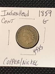 1859 Indian Head Cent G *Cleaned* | eBay