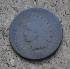 1876 Indian Head Penny - AG (About Good) Grade / Condition ...