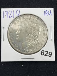 Sold at Auction: 1921 D AU Morgan Silver Dollar Coin