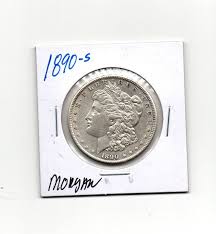 1890-S Morgan Silver Dollar.... AU.... In Protective Sleeve