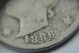 RARE DATE 1886 Liberty V Nickel, AG/Good Condition - C1413 ...