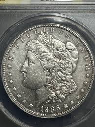 1886 Morgan Silver Dollar, ANACS AU55 Details, Free shipping ...
