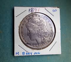 ANTIQUE PAIR MORGAN SILVER DOLLARS 1886 & 1891