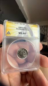 1865 three piece copper nickel clashed dies · Whatnot: Shop ...