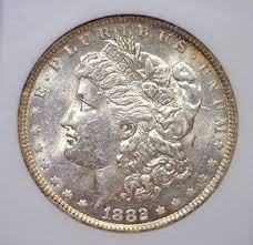 1897 Morgan Silver Dollar Anacs Ms 60 Uncirculated Coin