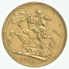 1879 Great Britain 1 Gold Sovereign Better Date *1834 | eBay